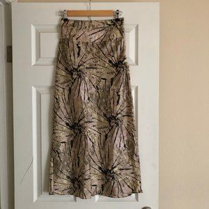 Free People Normani Bias printed skirt